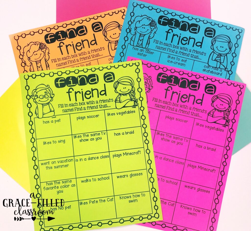 Back to school freebie to help students get to know each other.
