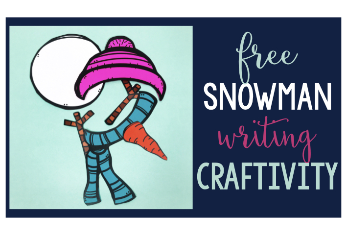 snowman freebie snowman craftivity January Freebie