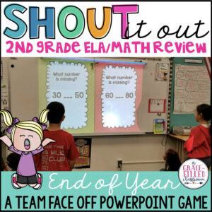 end of year game ela and math review 2nd grade