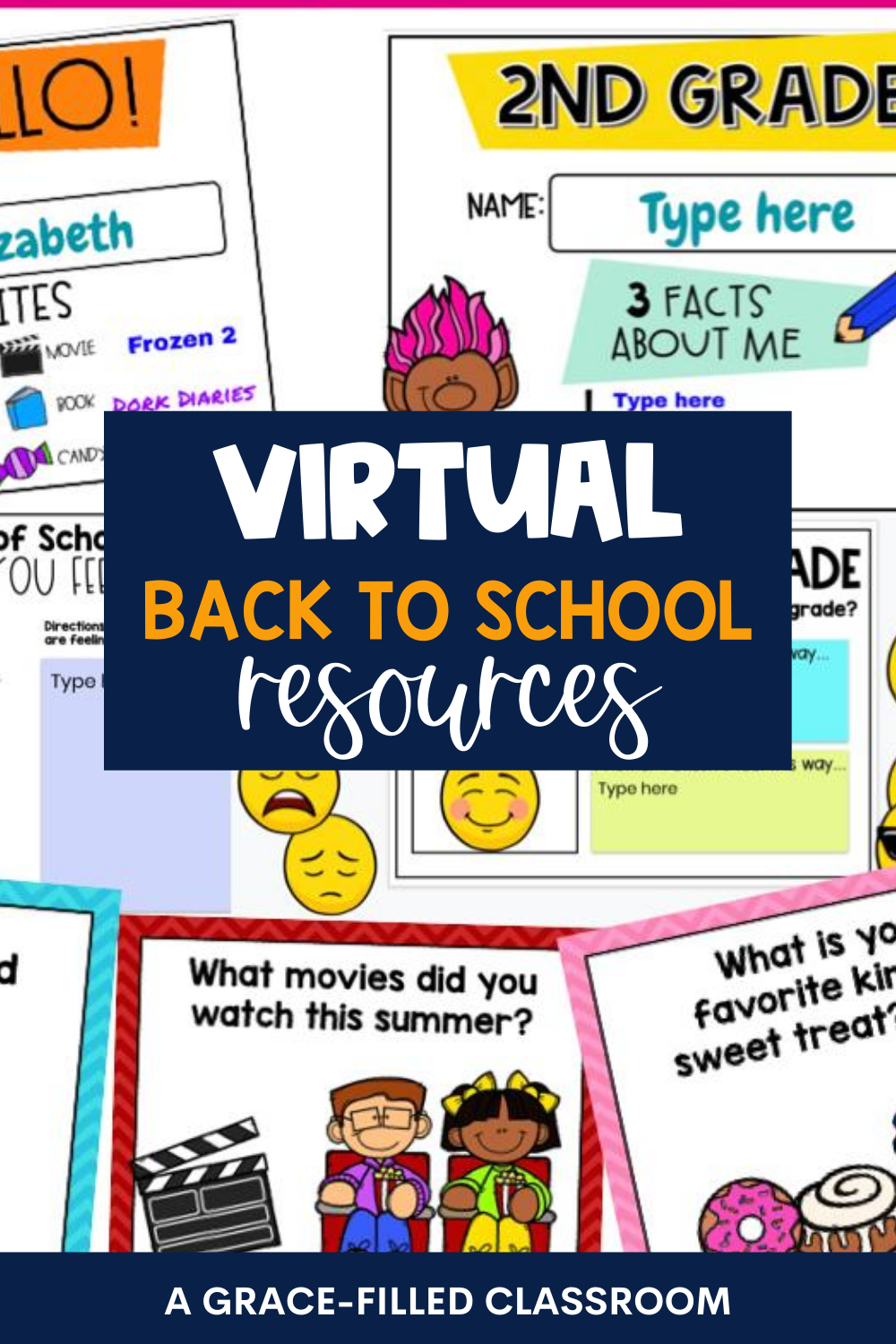 pinterest pin for a virtual back to school resources post