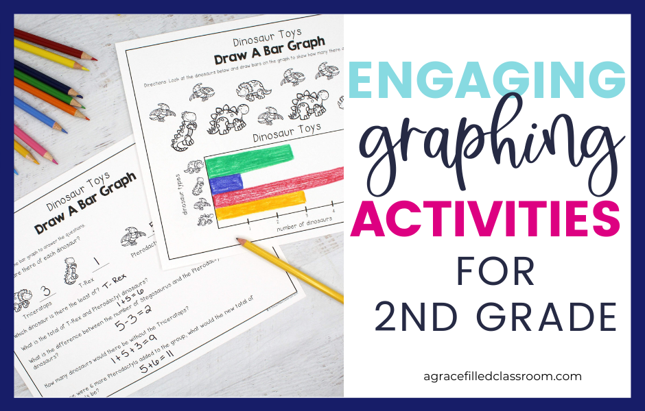 blog post image with title of the blog post Engaging Graphing Activity for 2nd Grader