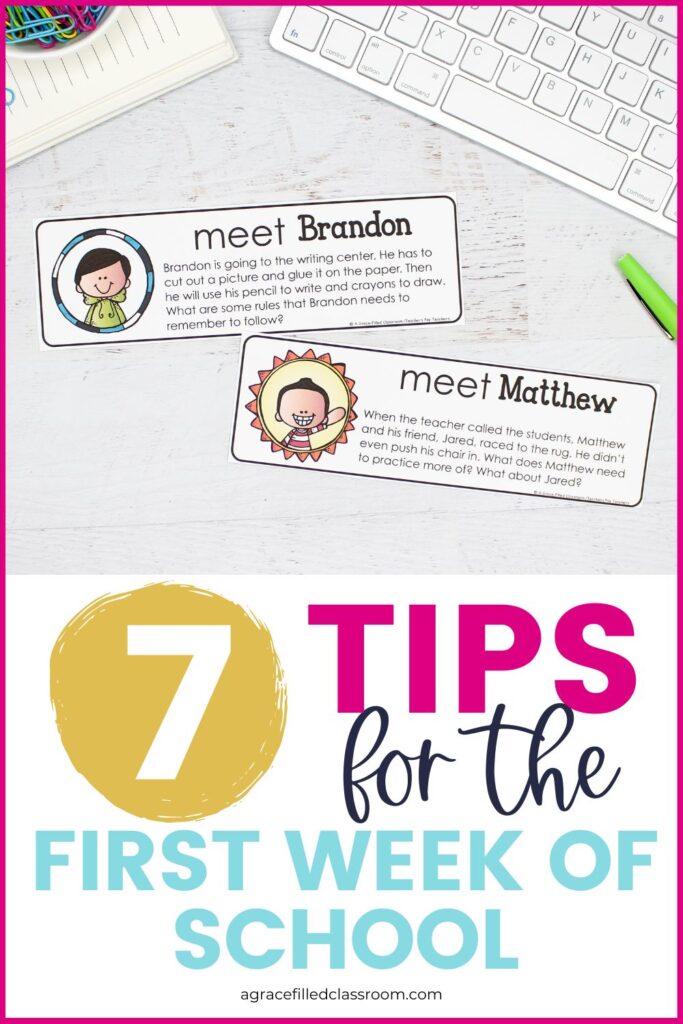 7 tips for the first week of school