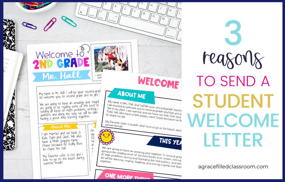 3 reasons to send a student welcome letter