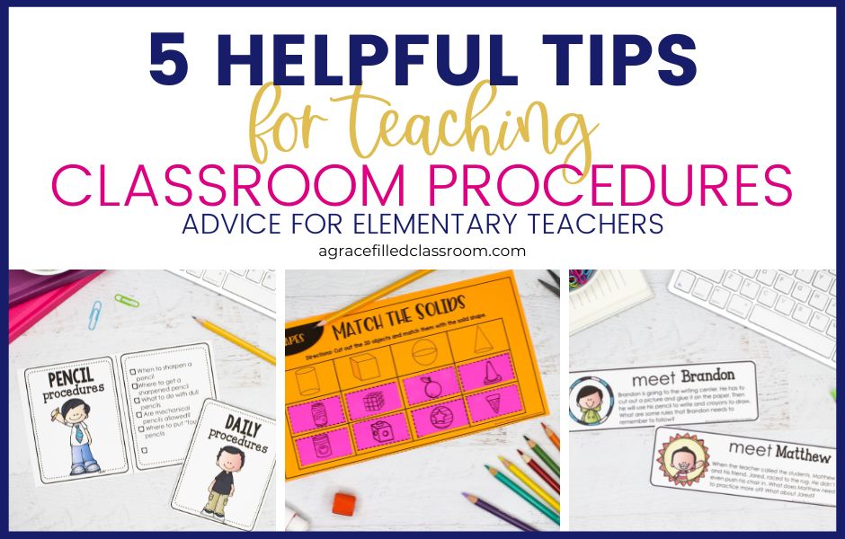 5 Helpful Tips for Teaching Classroom Procedures - Advice for Elementary Teachers