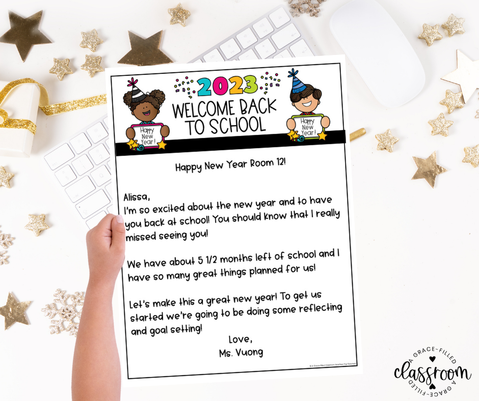 A new year welcome back to school letter
